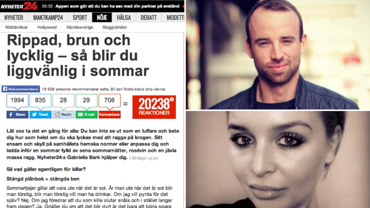 Henrik Eriksson och Gabriella Bark om krönikan. 